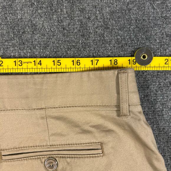 NWT Lee Reg Straight Mid Rise Khakis Women's 18W Med Tan Flex Motion Plus Pants - Picture 10 of 11
